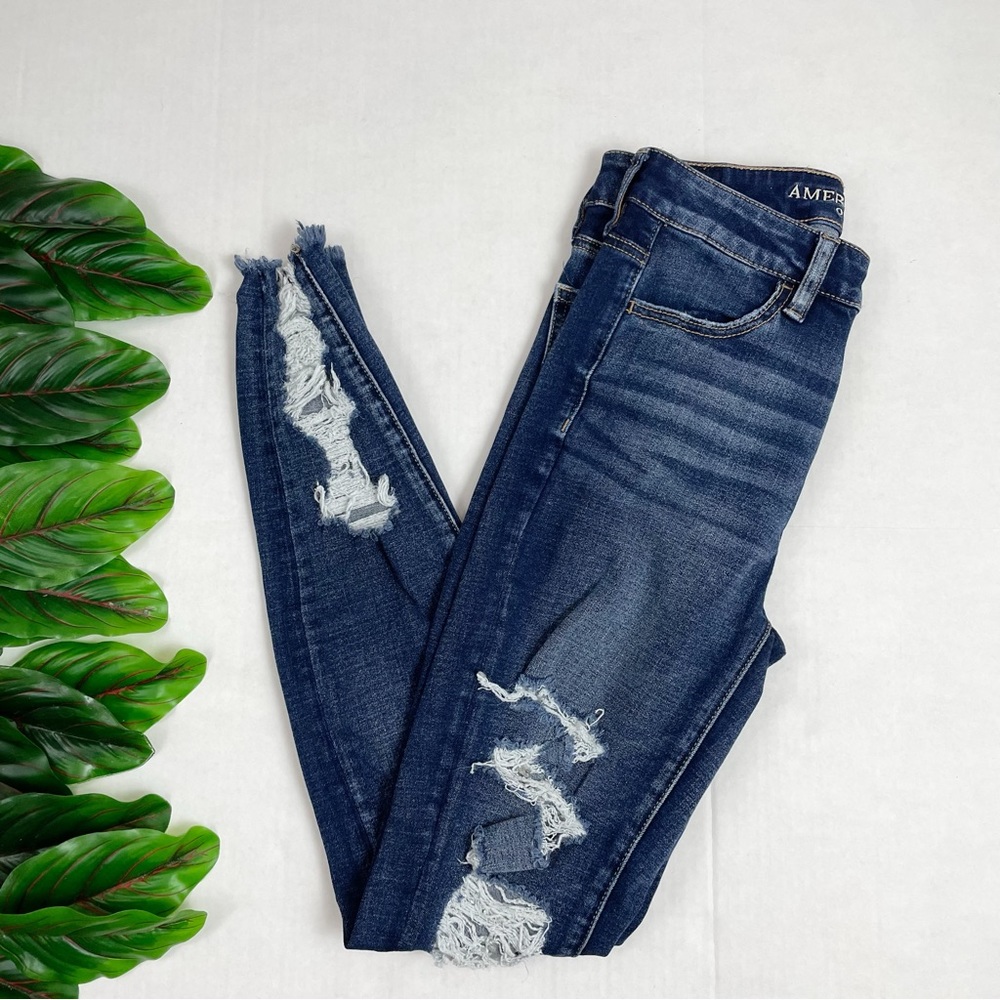 American Eagle Outfitters Super High Rise Jeggings Size 4